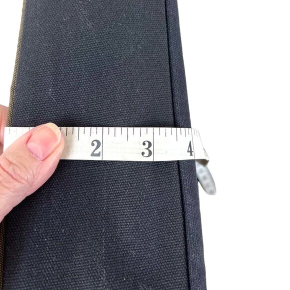 Fossil Lane Canvas & Leather Messenger Bag Adjustable Strap & Snap Closures VGUC - Picture 9 of 16